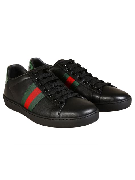 black gucci sneakers for women|gucci sneakers black and white.